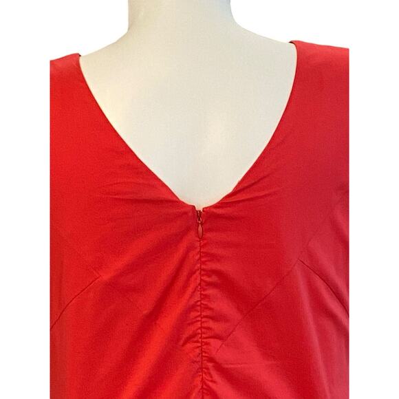 Jessica London Plus Size 18 Red Sleeveless Fit And Flare Party Dress Garden - Picture 5 of 6